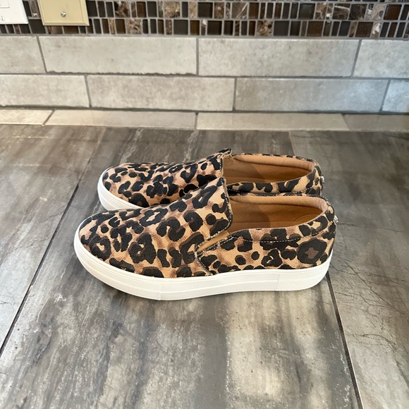Steve Madden Leopard Print Slip-On Sneakers - Picture 3 of 9